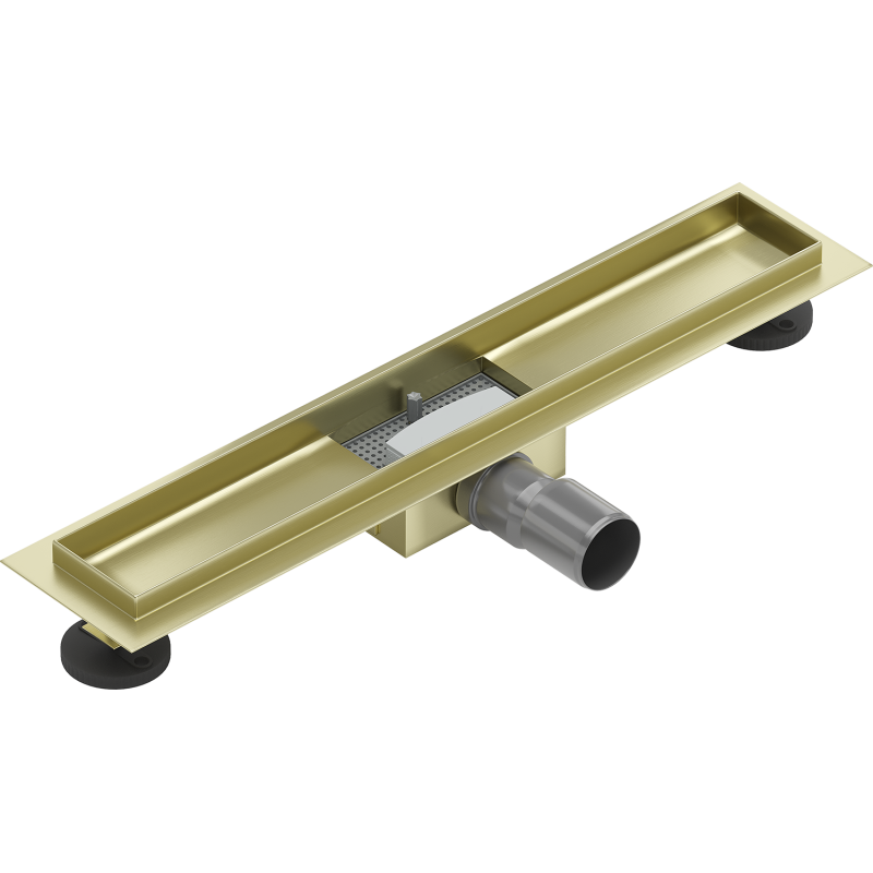 Mexen Flat corpo para ralo linear 50 cm, dourado escovado - 1A15050